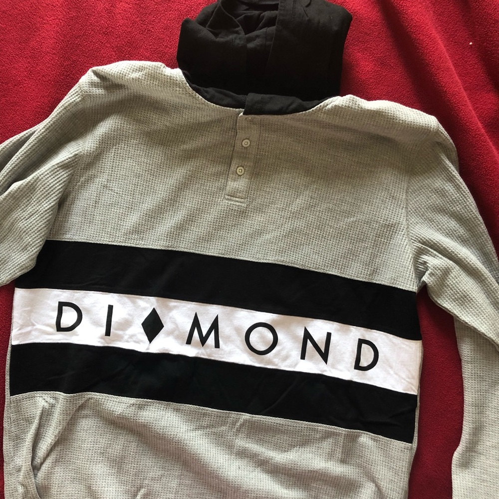 Diamond men’s Long sleeve with hood